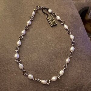 Honora Silver and White Pearl Necklace